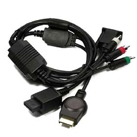 Puregadgets Nintendo Wii and Sony Playstation 3 PS3 VGA Cable lead for PC LCD HDTV HD Monitor Tv 480P 720P 1080i 1080P