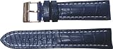 NEW BREITLING 16/14 BLUE CROCODILE PATTERN STRAP