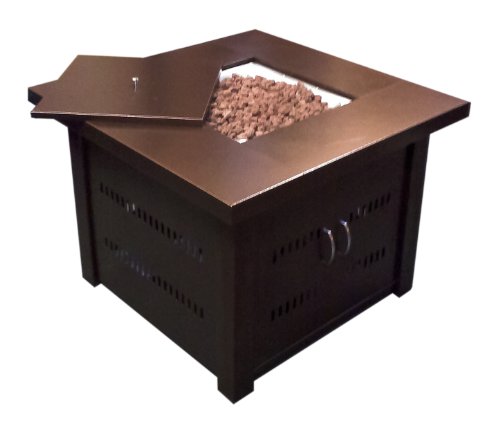 AZ Patio Heaters GS-F-PC Propane Fire Pit, Antique Bronze Finish