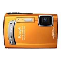 Olympus Tough TG-310 Digitalkamera (14 Megapixel, 3,6-fach opt, Zoom, 6,9 cm (2,7 Zoll) Display, bildstabilisiert, 3m wasserdicht, 1,5m sto�fest) orange