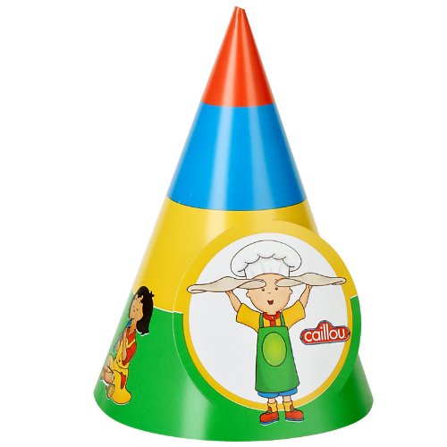 Caillou Cone Hats (8) Party Supplies