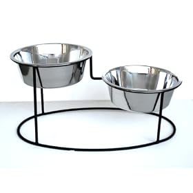 Elevated Dog Bowl - Bilevel Watering Bowl - 7
