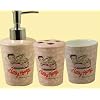 Betty Boop Bathroom 3 Pcs Ceramic Set, Tumbler , Tooth Brush Holder and Soap Dispenser