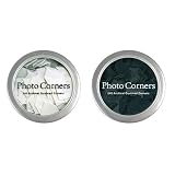 Photo Corners Mount Vintage 240 Gummed Archival Vintage look in Keepsake Tin