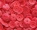 5mm CUP SEQUINS Neon Red Loose sequins for embroidery, applique, arts, crafts, and embellishment.