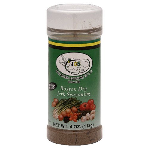 Jamaican Country Style Boston Dry Jerk Seasoning, 4-Ounce Jar (Pack of 6)