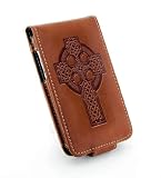 Tuff-Luv Apocalypse Series leather case cover for (IPod Touch 1st, 2nd & 3rd Gen) - Tan - The Celtic Sacred Seal