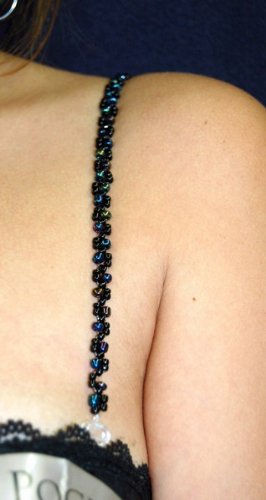 Lauren Silva Black Eyed Beaded Bra Straps – Small