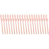 20 Nude Beige Penis Drinking Straw Bachelorette Party Supplies (8 Inch) Plastic