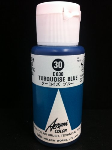 Aeroflash Color (Turquoise Blue E-030) 1 Bottle of 35ml From Holbein Japan