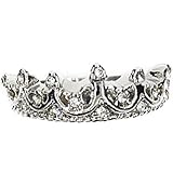 CHOP MALL Fashion Crown Women's Transparent Rhinestone Statement Rings()(1 Pc)