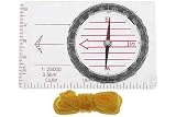 Hiking, Camping, and Backpacking Map Compass with Lanyard