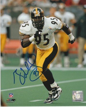 Greg Lloyd signed Pittsburgh Steelers 8x10 Photo