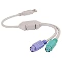 Cables To Go 1 USB to Dual PS/2 Keyboard/Mouse Adapter - Beige (27225)