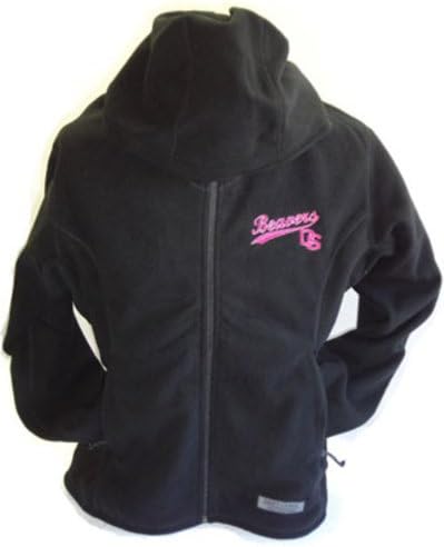 Drift Creek 3905L OSU - Oregon State Beavers Ladies Hooded Fleece Full Zip Black Jacket - Large