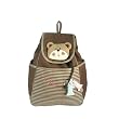 [Bear Loves Fish] 100% Cotton Fabric Art School Backpack / Outdoor Backpack