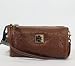 NEW AUTHENTIC DOONEY & BOURKE OSTRICH LEATHER MINI BARREL (Brown/Gold)