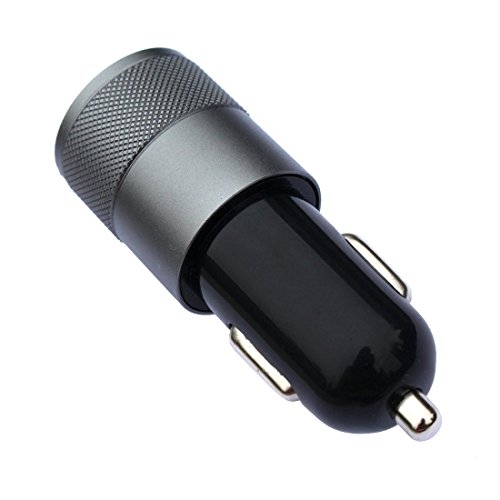 Car Charger, Willor 3.1A Dual USB Port Charger Portable Travel Charger Rapid Cellphone Charger Power Adapter for Iphone, Ipad, Samsung Galaxy, Tablets and More Smart Devices (Black&Gray)