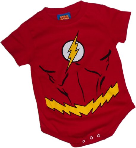  The Flash Costume Infant Onesie Snapsuit, 12 Months