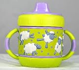 Lime and Lavender Sheep Sippy Cup