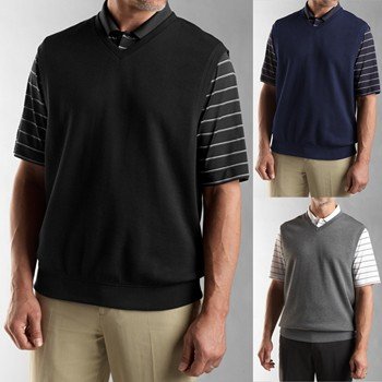 Cutter & Buck Mens V-Neck Vests