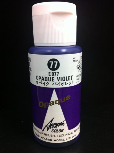 Aeroflash Color (Opaque Violet E-77) 1 Bottle of 35ml From Holbein Japan