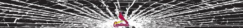 St. Louis Cardinals Shattered Auto Visor Decal