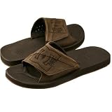 DC Grafik Slide Brown Leather Sandals