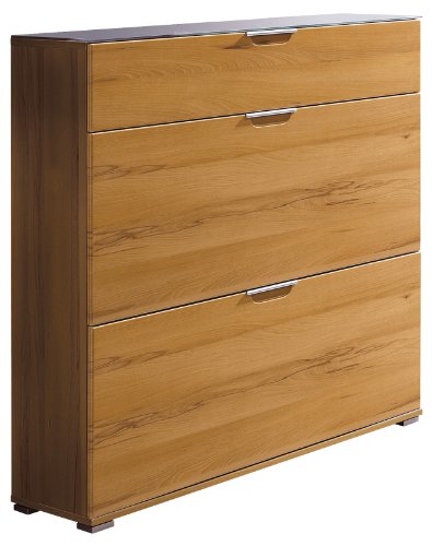 Germania 1853-50 Schuhschrank \California\, breit, 1 gro&szlig;er Schub, 2 Schuhkipp im Preisvergleich 