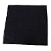 HDE 100% Cotton Solid Color Bandana Handkerchief Head Wrap - Black