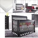 Metro Convertible Crib with Mattress Conversion Kit and Rails Included