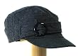 Womens Military cadet hat for women with short visor and a round buckle