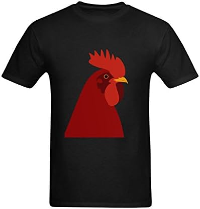 Moodoun Men's Rhode Island Red Chicken T-Shirt US Size XS
