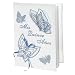 Satin Valeria Version Spanish Bible with Butterfly Cover - Blue