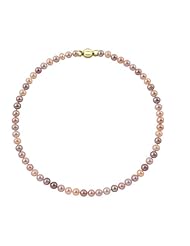 10-11mm 20" Multicolor Freshwater Pearl Necklace "A" 14K Yellow Gold Barrel Clasp