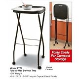 KAYLINE Chemical Service Station in Black Fold-A-Way Service Tray (Model: FT59)