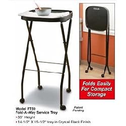 KAYLINE Chemical Service Station in Black Fold-A-Way Service Tray (Model: FT59)