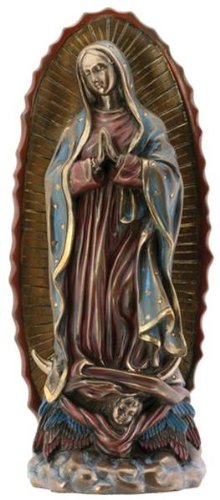 Our Lady Of Guadalupe Virgin Mary (Bronze) Statue Figurine Model Art