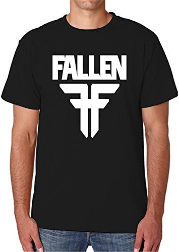 Fallen T Shirts A0139 Joylucky Mens Crew Neck Cotton T-Shirt Band Tees Black XL