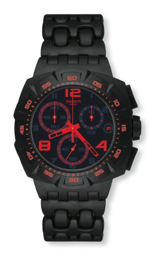 Swatch Herren-Armbanduhr Black Dunes Red SUIB408 Preisvergleich