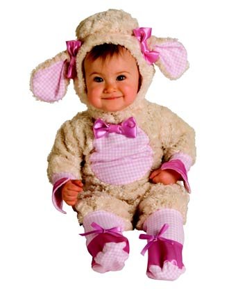 original-halloween-costumes Noahs Ark Pink Lamb Costume 612 mos.