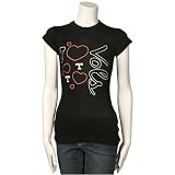Tennessee Volunteers Ladies Black I Heart.. Slim Fit T-shirt