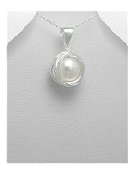 Fresh Water Pearls Pendant Necklace In Sterling Silver