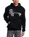 MLB Men's Chicago White Sox Authentic Collection Change Up Long Sleeve Hooded Fleece Pullover by Majestic (Pro Black, Large)