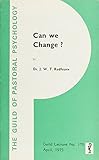 Can we change?