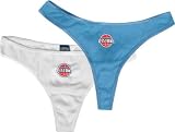 Detroit Pistons Women's Intimate Fan Thong 2-Pack - Large