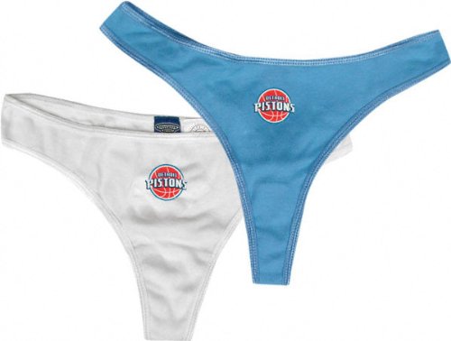 Buy Detroit Pistons Ladies Intimate Fan Thong 2-Pack