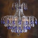 Lumax 0004-20C 6L Chrome Egyptian Empire Color Crystals Chandelier