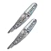 Moya Silver Turquoise Pair Hair Clips