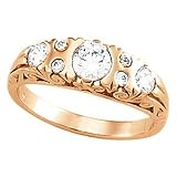 14K Rose Gold Diamond Anniversary Band - 0.67 Ct.